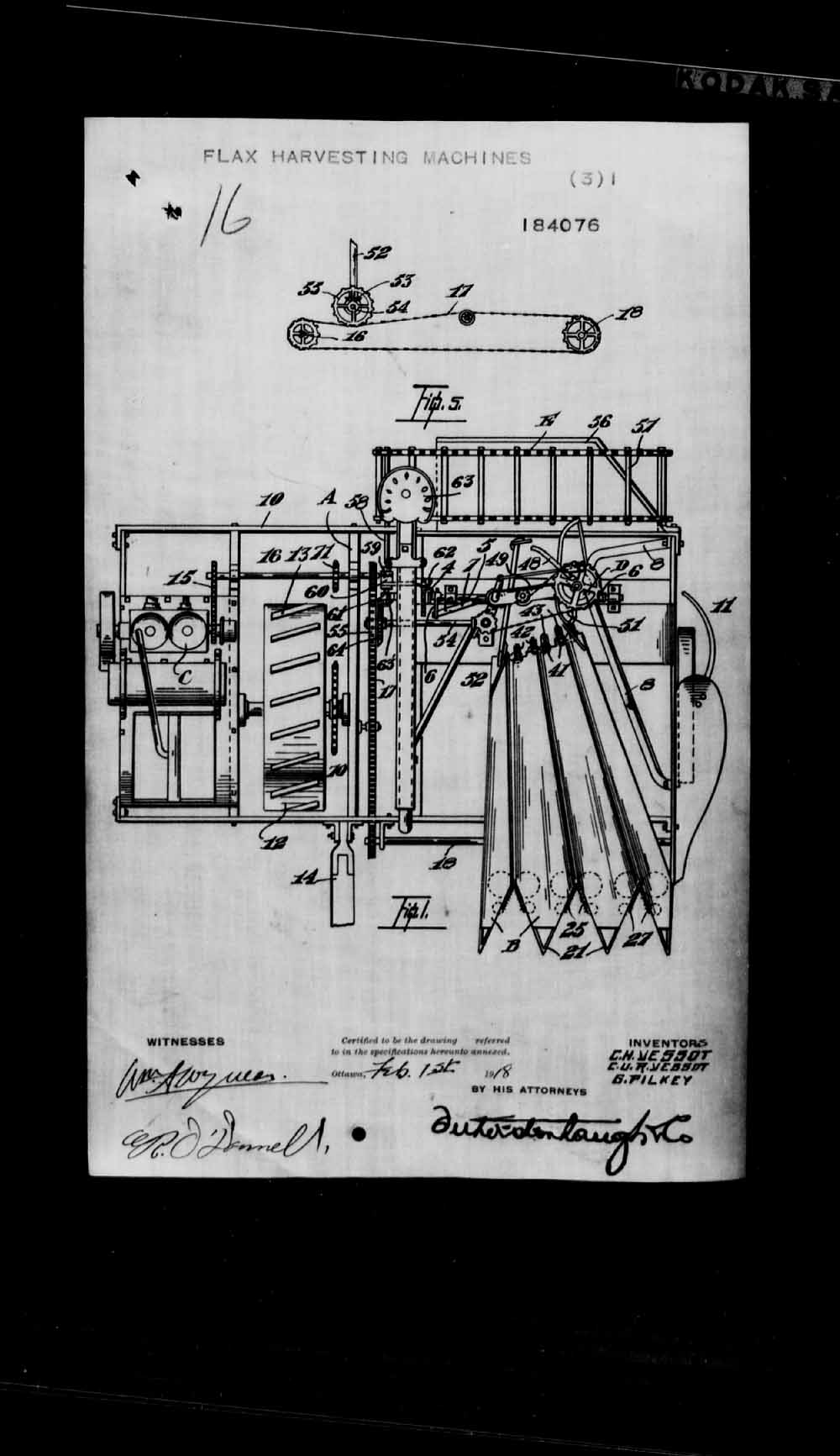 Digitized page of Canadian Patents, 1869-1919 for Image No.: e006652064