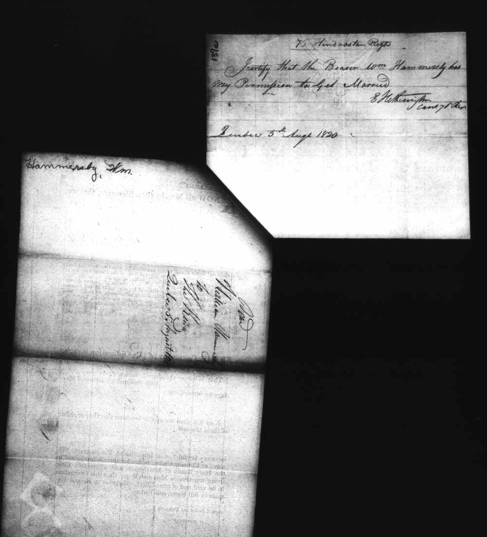 Digitized page of Upper and Lower Canada Marriage Bonds (1779-1865) for Image No.: e008235973