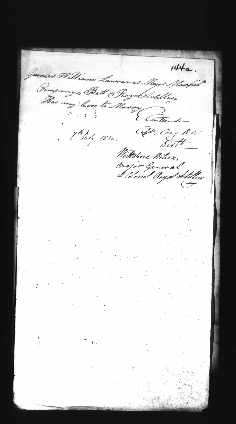 Digitized page of Upper and Lower Canada Marriage Bonds (1779-1865) for Image No.: e008235984