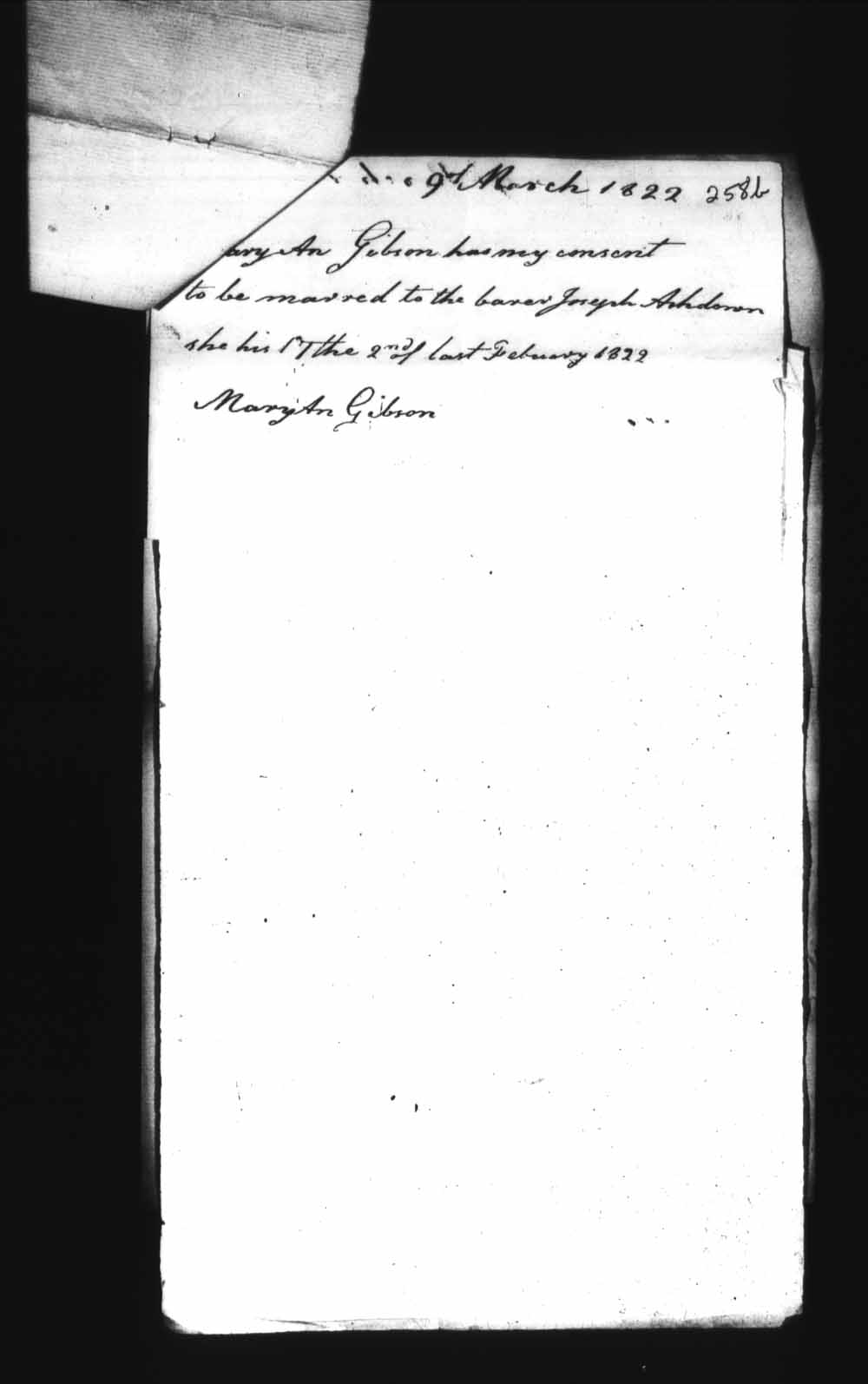 Digitized page of Upper and Lower Canada Marriage Bonds (1779-1865) for Image No.: e008236122