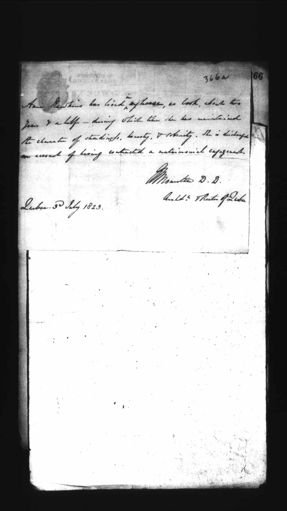 Page numérisé de Cautionnements de mariages pour le Haut-Canada et le Bas-Canada (1779-1865) pour l'image numéro: e008236255