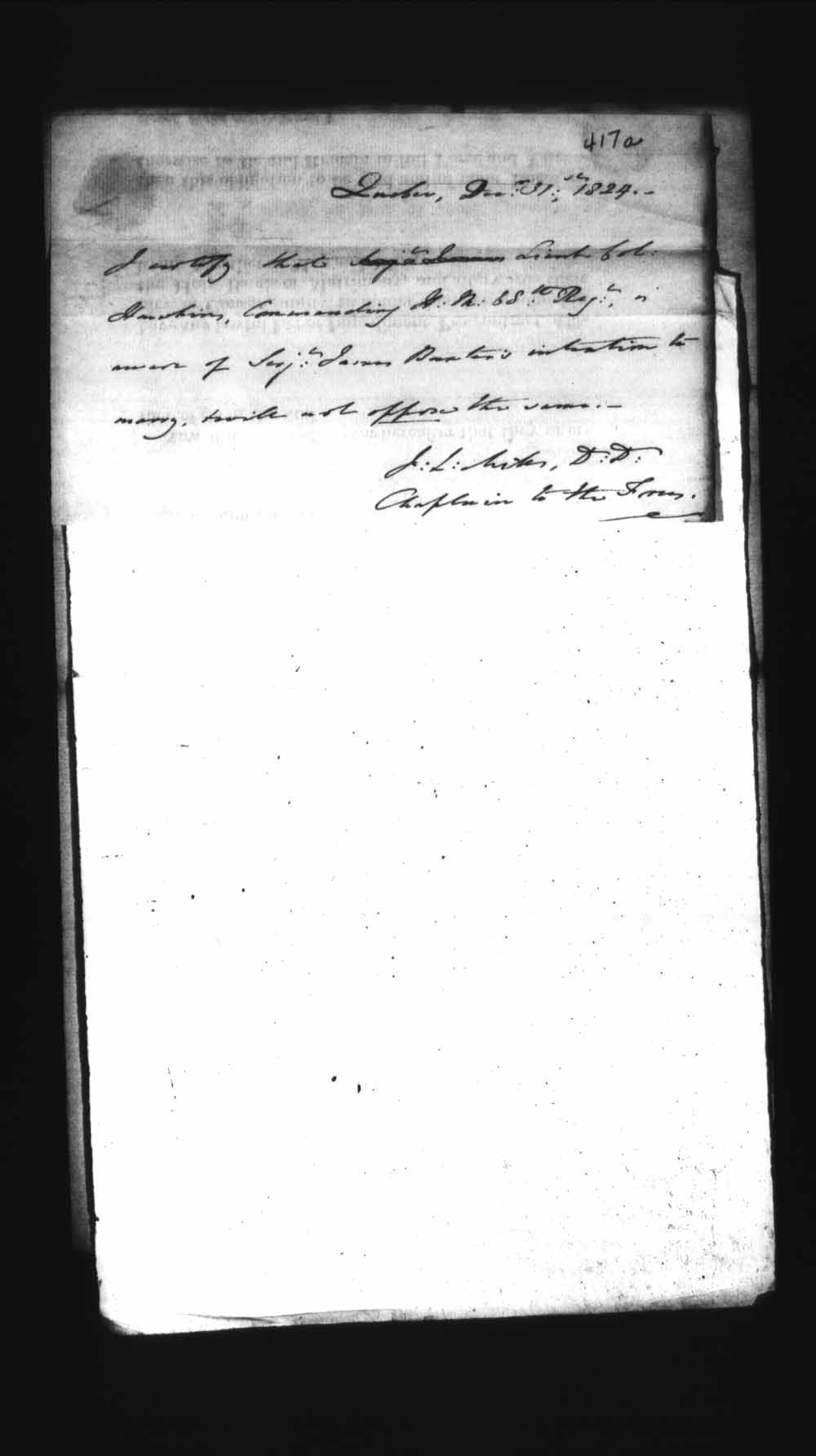 Page numérisé de Cautionnements de mariages pour le Haut-Canada et le Bas-Canada (1779-1865) pour l'image numéro: e008236319